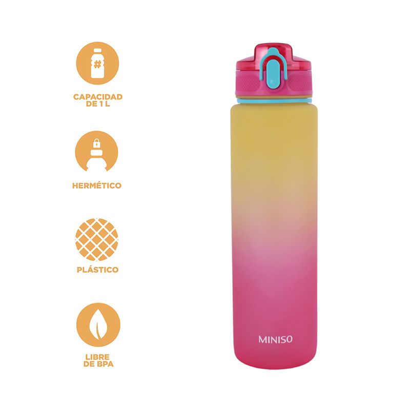 Tomatodo-de-pl-stico-colecci-n-colorida-degradado-con-correa-1-L-amarillo-y-rosa-Miniso-3-28595