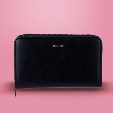 Cartera mediana para mujer miniso basica negro -  Miniso
