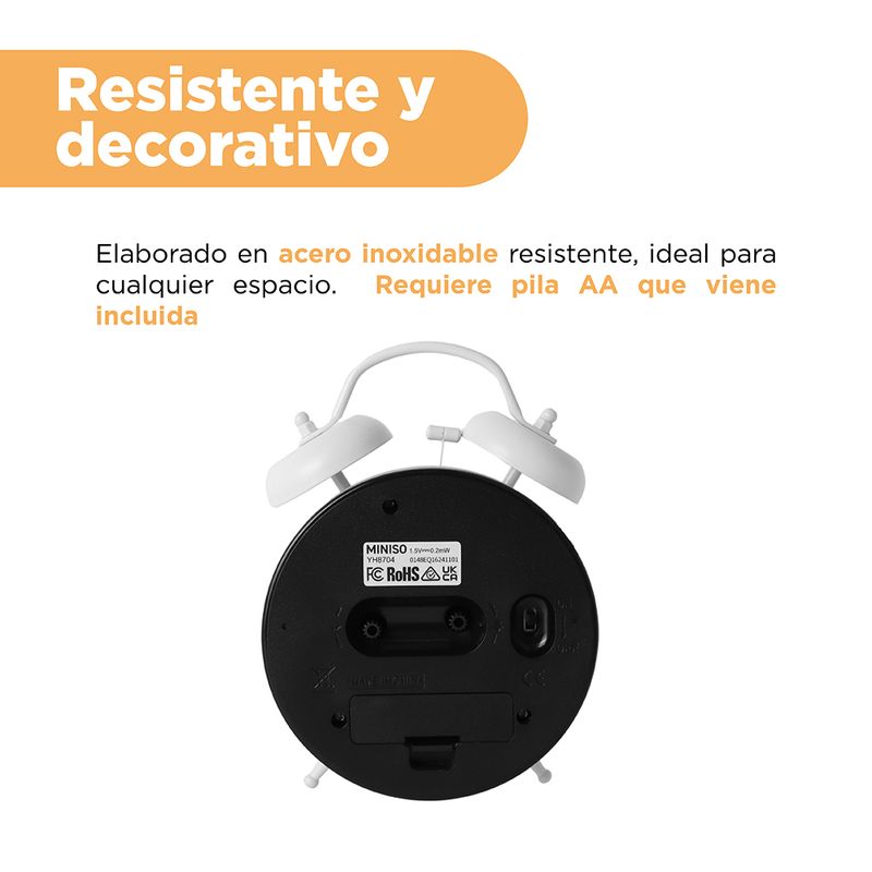 Reloj-despertador-de-doble-campana-de-color-degradado-verde-Miniso-4-28620