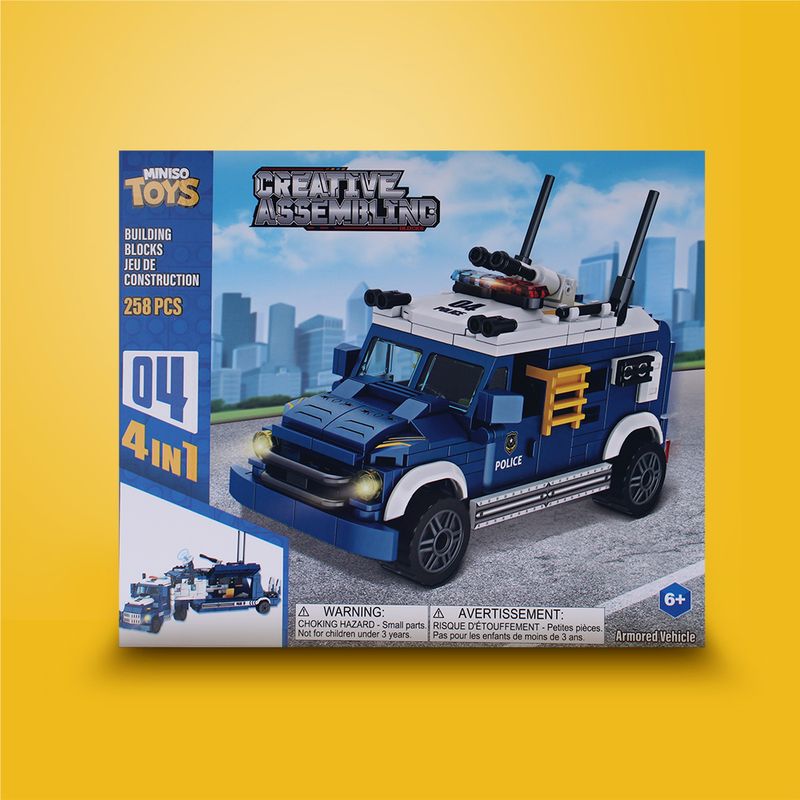 Bloques-veh-culos-de-policia-4-en-1-patrulla-serie-miniso-Miniso-2-28626