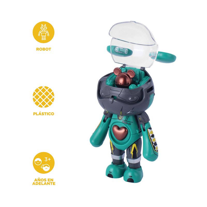 Set-para-jugar-serie-transformaci-n-oso-interestelar-verde-serie-miniso-Miniso-3-28633