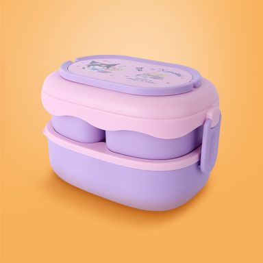 Contenedor fiambrera kuromi de doble pared con asa 1600 ml sanrio -  Sanrio