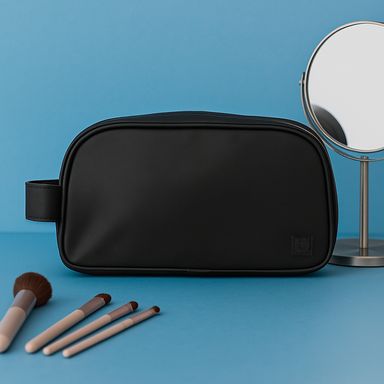 Cosmetiquera basica negra -  Miniso