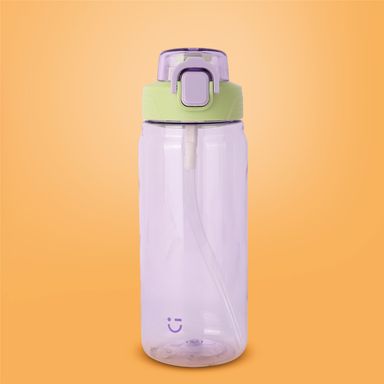 Tomatodo de plástico botella tritan contraste color 780ml verde morado -  Miniso