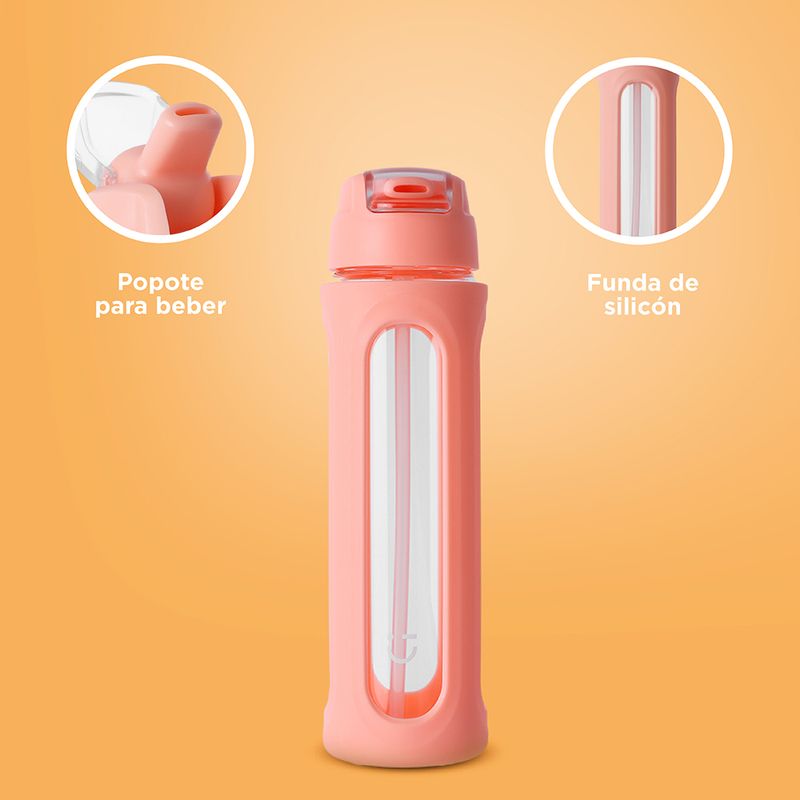 Tomatodo-de-vidrio-con-tapa-abatible-de-color-solido-con-pico-y-asa-580-ml-naranja-Miniso-5-28723