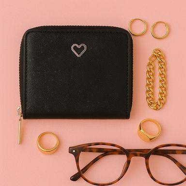 Cartera pequeña miniso negro -  Miniso