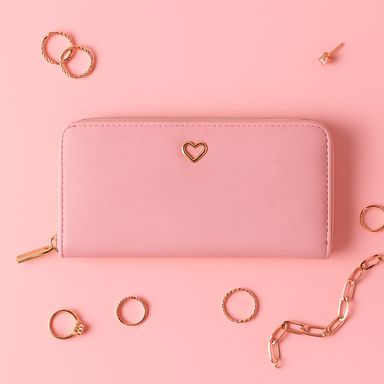 Cartera larga miniso rosa -  Miniso