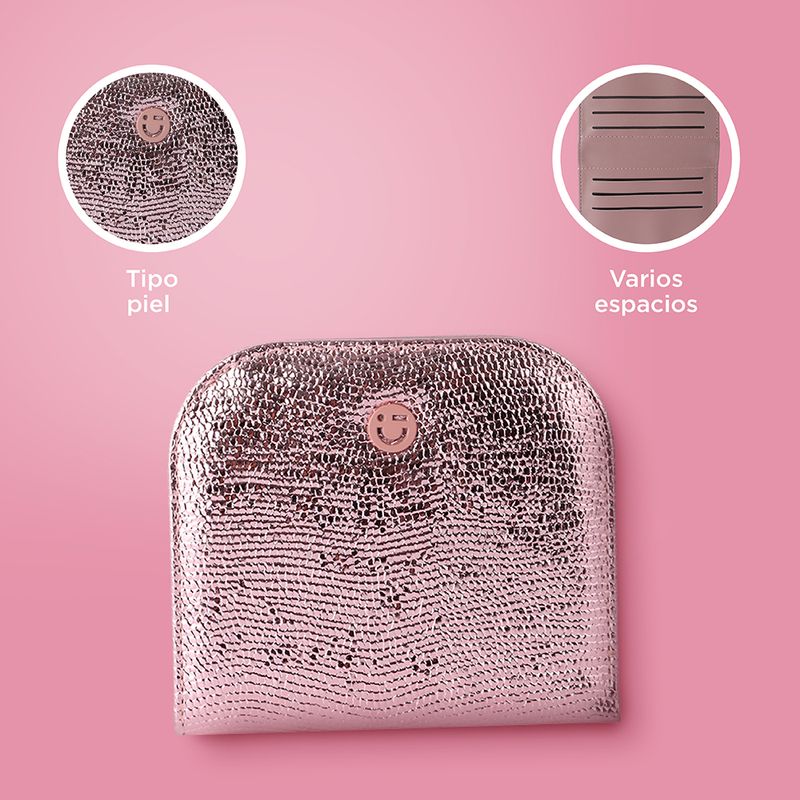 Cartera-corta-con-cierre-para-mujer-miniso-serie-shiny-rosa-Miniso-5-28744