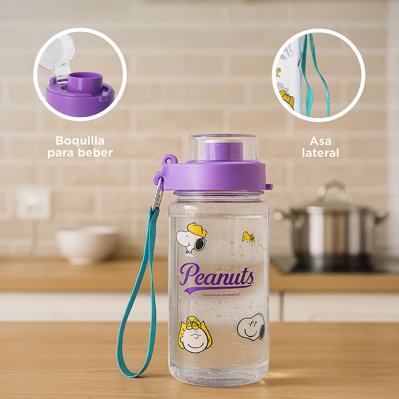 Vaso-de-plastico-con-correa-de-la-colecci-n-snoopy-de-640-ml-morada-Snoopy-5-28772