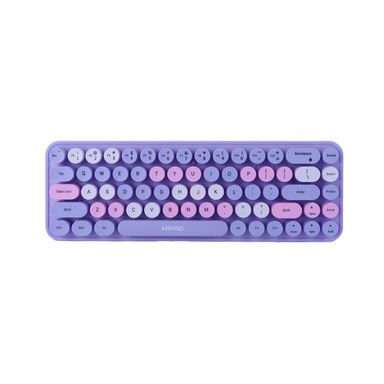 Teclado inalámbrico de moda modelo sk 676ag morado miniso -  Miniso