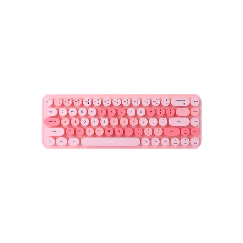 Teclado-inal-mbrico-de-moda-modelo-sk-676ag-rosa-miniso-Miniso-1-28476