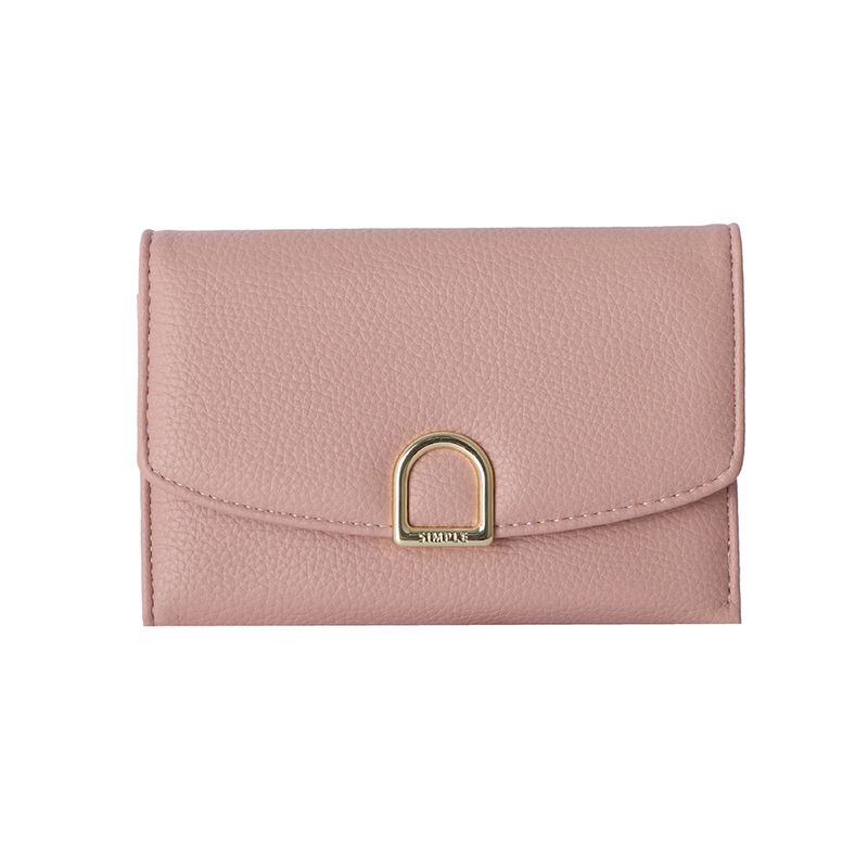 Cartera-para-mujer-miniso-hebilla-dorada-al-frente-rosa-Miniso-1-28597
