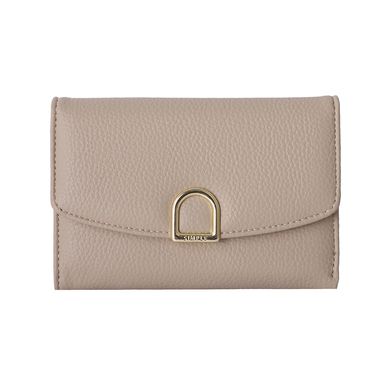 Cartera para mujer miniso hebilla dorada al frente beige -  Miniso