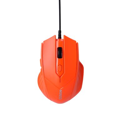Mouse cableado gaming mod x388 naranja miniso -  Miniso