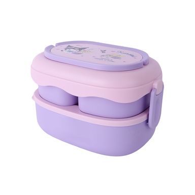 Contenedor fiambrera kuromi de doble pared con asa 1600 ml sanrio -  Sanrio