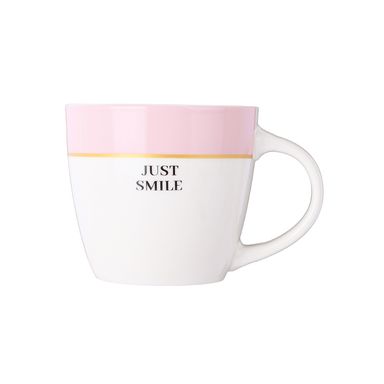 Taza de cerámica serie letras de color en contraste 280 ml rosa -  Miniso
