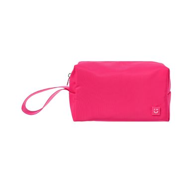 Cosmetiquera basica con correa lisa fucsia -  Miniso