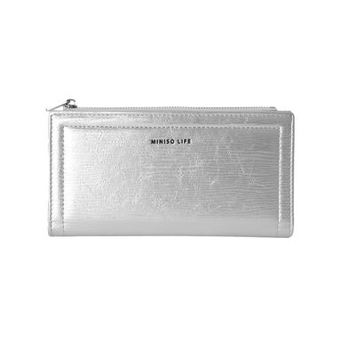 Cartera larga para mujer miniso fashion girl plata -  Miniso
