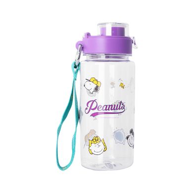 Vaso de plastico con correa de la colección snoopy de 640 ml morada -  Snoopy