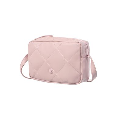 Bolsa crossbody cuadrada con cierre metalasse color rosa -  Miniso