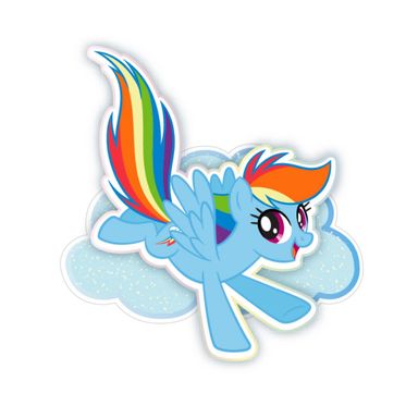 Imán giratorio para refrigerador de la coleccin my little pony rainbow dash -  My Little Pony