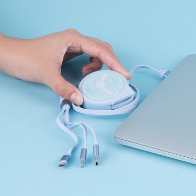 Cable de carga y datos lightning tres en uno cinnamoroll sanrio -  Sanrio