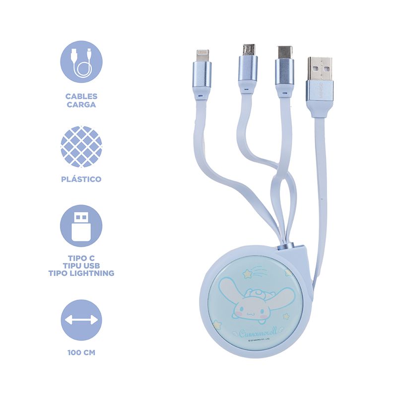 Cable-de-carga-y-datos-lightning-tres-en-uno-cinnamoroll-sanrio-Sanrio-4-23906
