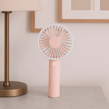 Ventilador de mano plegable miniso 1200 mah serie candy rosa -  Miniso
