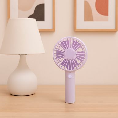 Ventilador de mano plegable miniso 1200 mah serie candy morado -  Miniso