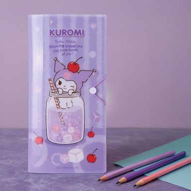 Porta documentos organizador de billetes kuromi serie sanrio -  Sanrio