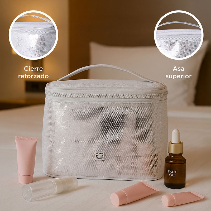 Cosmetiquera-tipo-neceser-miniso-glitter-plata-Miniso-5-28369