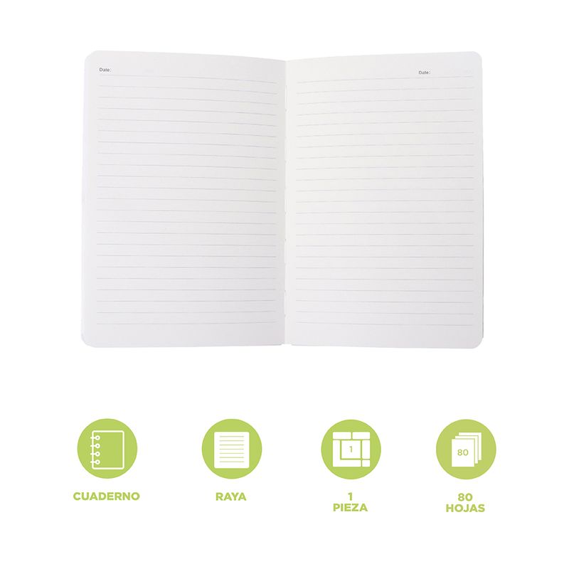 Libro-tapa-dura-a5-80-hojas-serie-khaki-Miniso-3-28729