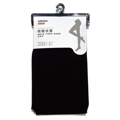Pantimedias miniso con control abdominal y levanta gluteo 200d negro -  Miniso