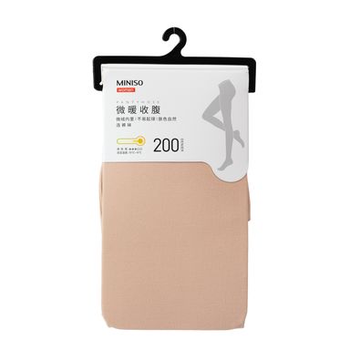 Pantimedias miniso con control abdominal y levanta gluteo 200d natural -  Miniso