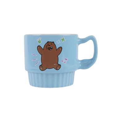 Taza de cerámica de festival de música costera 350 ml grizz serie wbb color azul -  We Bare Bears