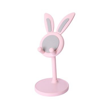 Soporte para celular altura ajustable orejas conejo rosa miniso -  Miniso