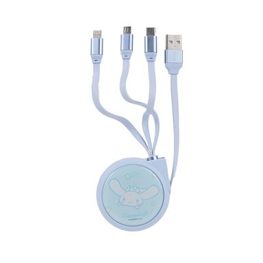Cable de carga y datos lightning tres en uno cinnamoroll sanrio -  Sanrio