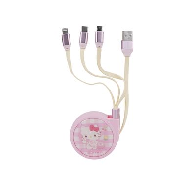 Cable de carga y datos lightning tres en uno hello kitty sanrio -  Sanrio