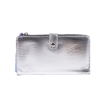 Cartera larga para muejr miniso miniso serie metallic plateado -  Miniso