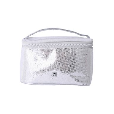 Cosmetiquera tipo neceser miniso glitter plata -  Miniso