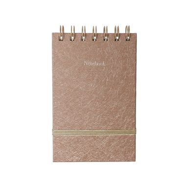 Libro encuadernado con banda dorada 60 hojas 9.5x14.5cm serie khaki -  Miniso