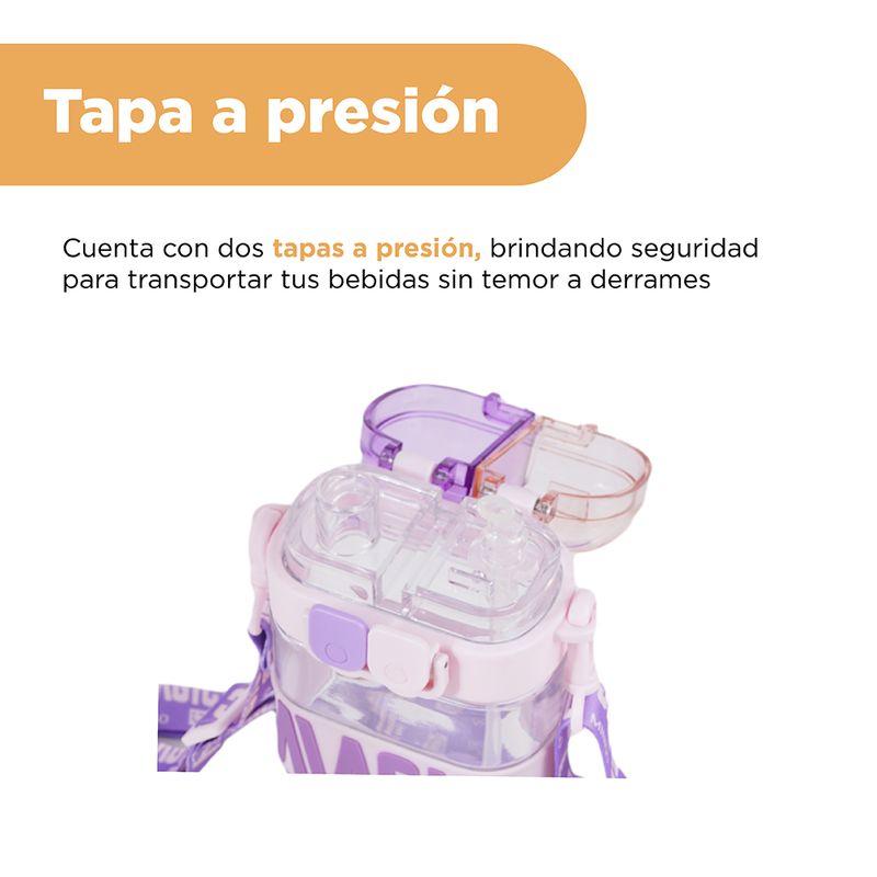 Tomatodo-de-pl-stico-serie-letter-con-correa-para-el-hombro-560-ml-purpura-Miniso-6-28068