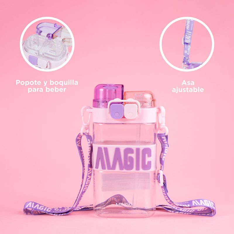 Tomatodo-de-pl-stico-serie-letter-con-correa-para-el-hombro-560-ml-purpura-Miniso-7-28068