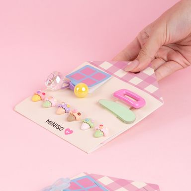 Set de accesorios para cabello helados 9pzas -  Miniso
