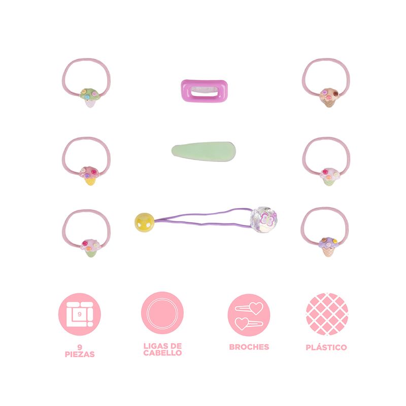 Set-de-accesorios-para-cabello-helados-9pzas-Miniso-3-28542