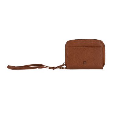 Cartera de moda corta para mujer tipo piel natural café -  Miniso