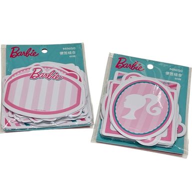 Juego de etiquetas 60 piezas 2 modelos surtidos serie barbie -  Barbie