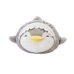 Almohada-con-forma-de-cabeza-de-pinguino-gris-penman-serie-mini-family-Mini-Family-1-26476
