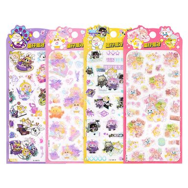 Stickers de cristal epoxi 4 modelos surtidos serie egg party -  Egg Party