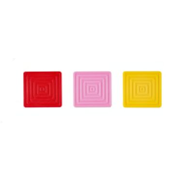 Posavasos cuadrados colección colorful 3 uds -  Miniso